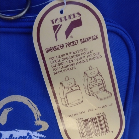 Culver's Restaurant Organizer Pocket BACKPACK. Toppers Brand. New w/Tags. - Picture 8 of 9